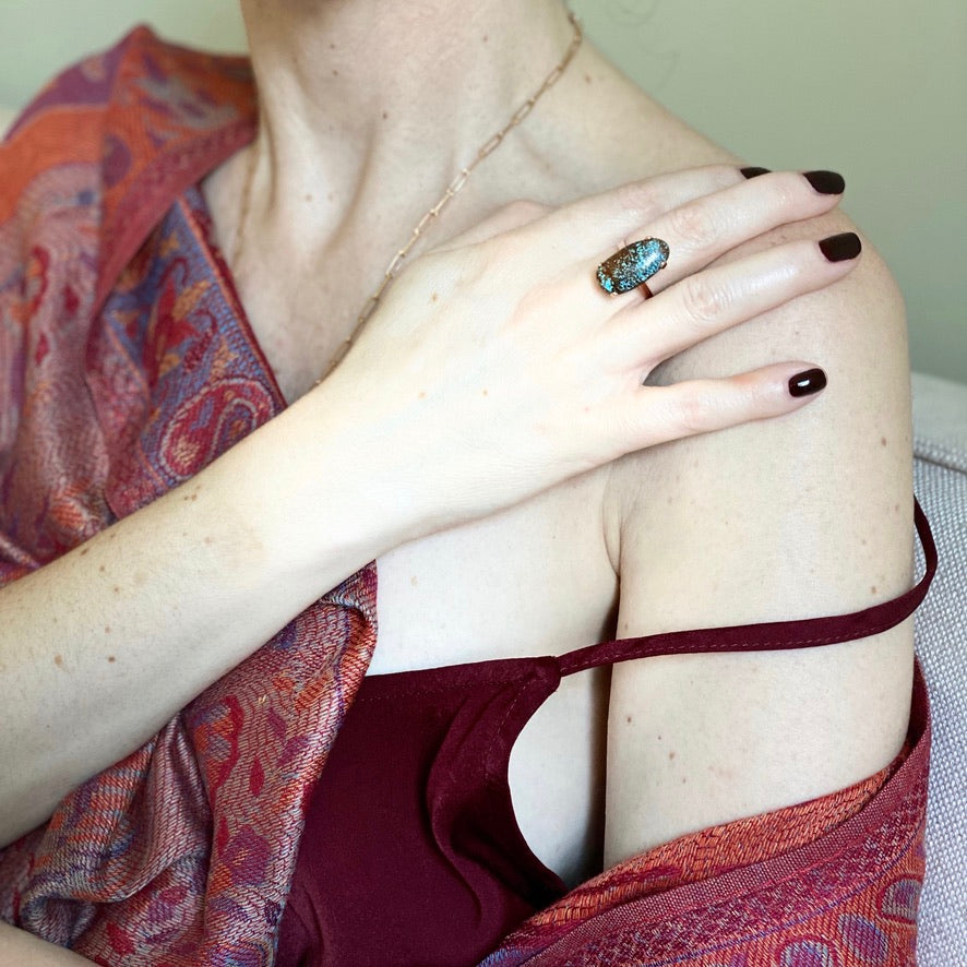 Tranquil Blues Turquoise Ring