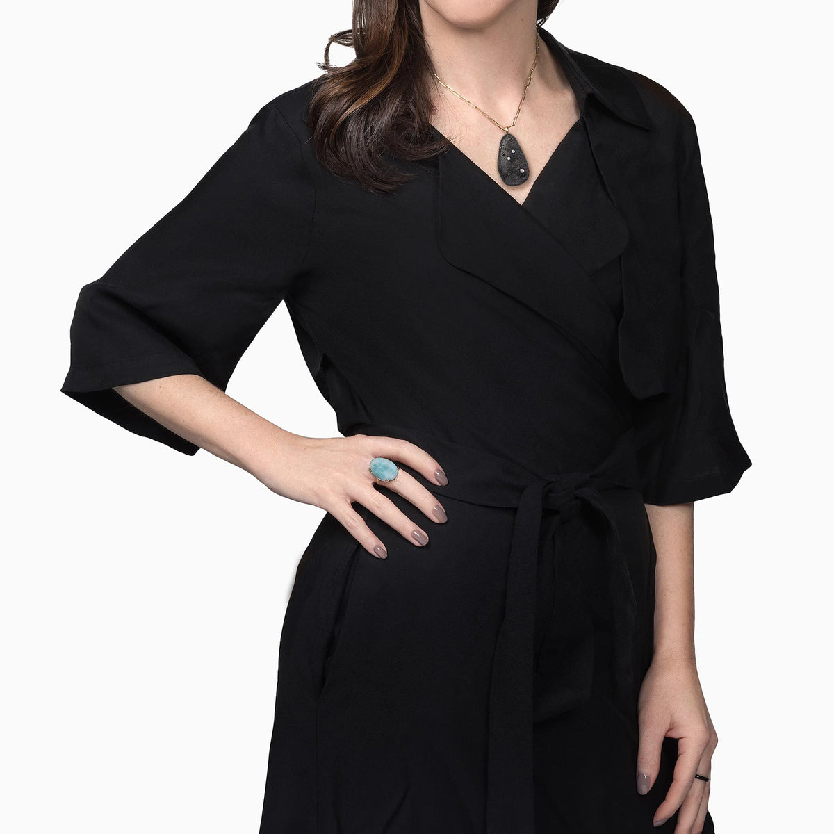 Nessa Designs Jewelry | Necklaces | Glacial Gems Pebble & Diamond