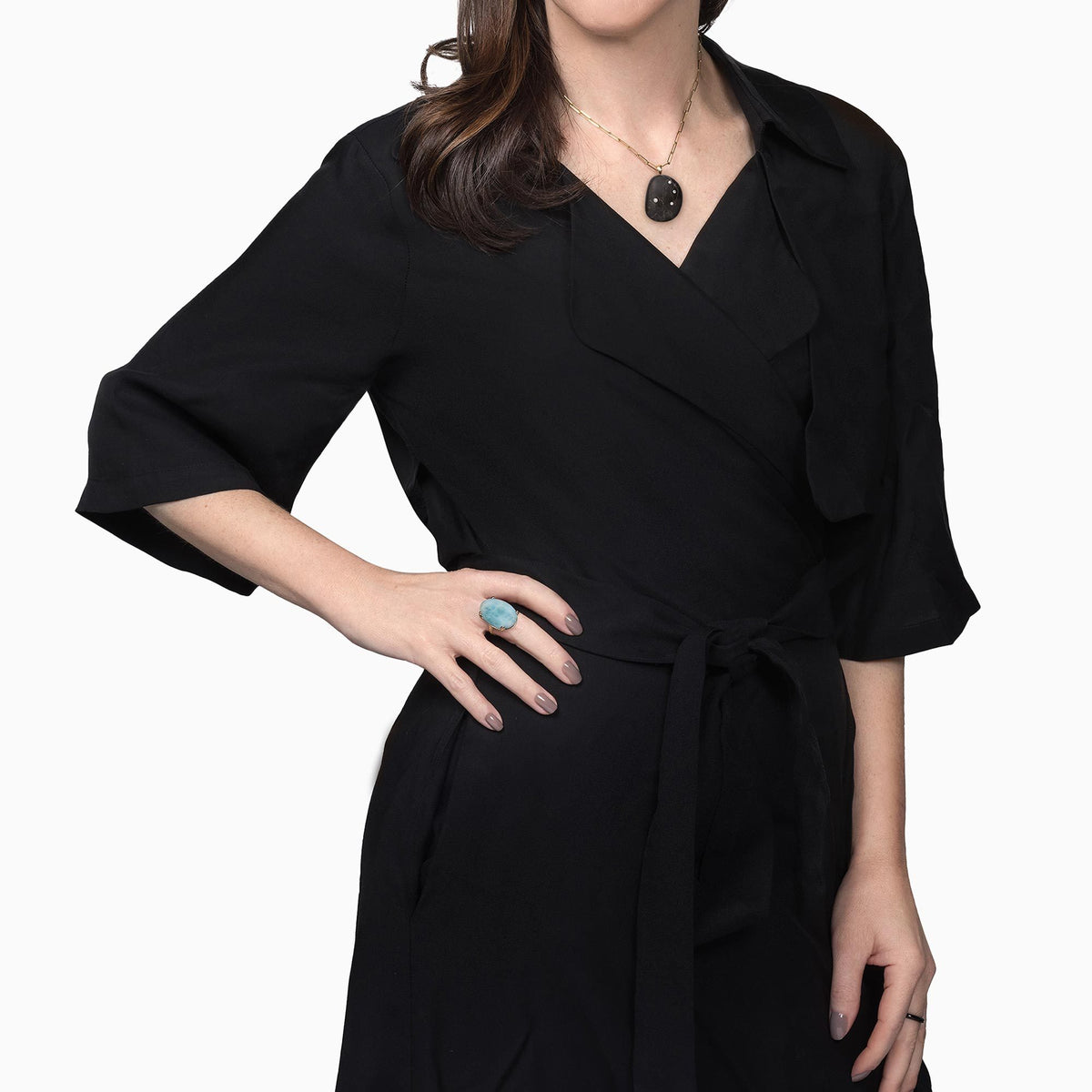 Nessa Designs Jewelry | Necklaces | Ancient Sands Pebble & Diamond