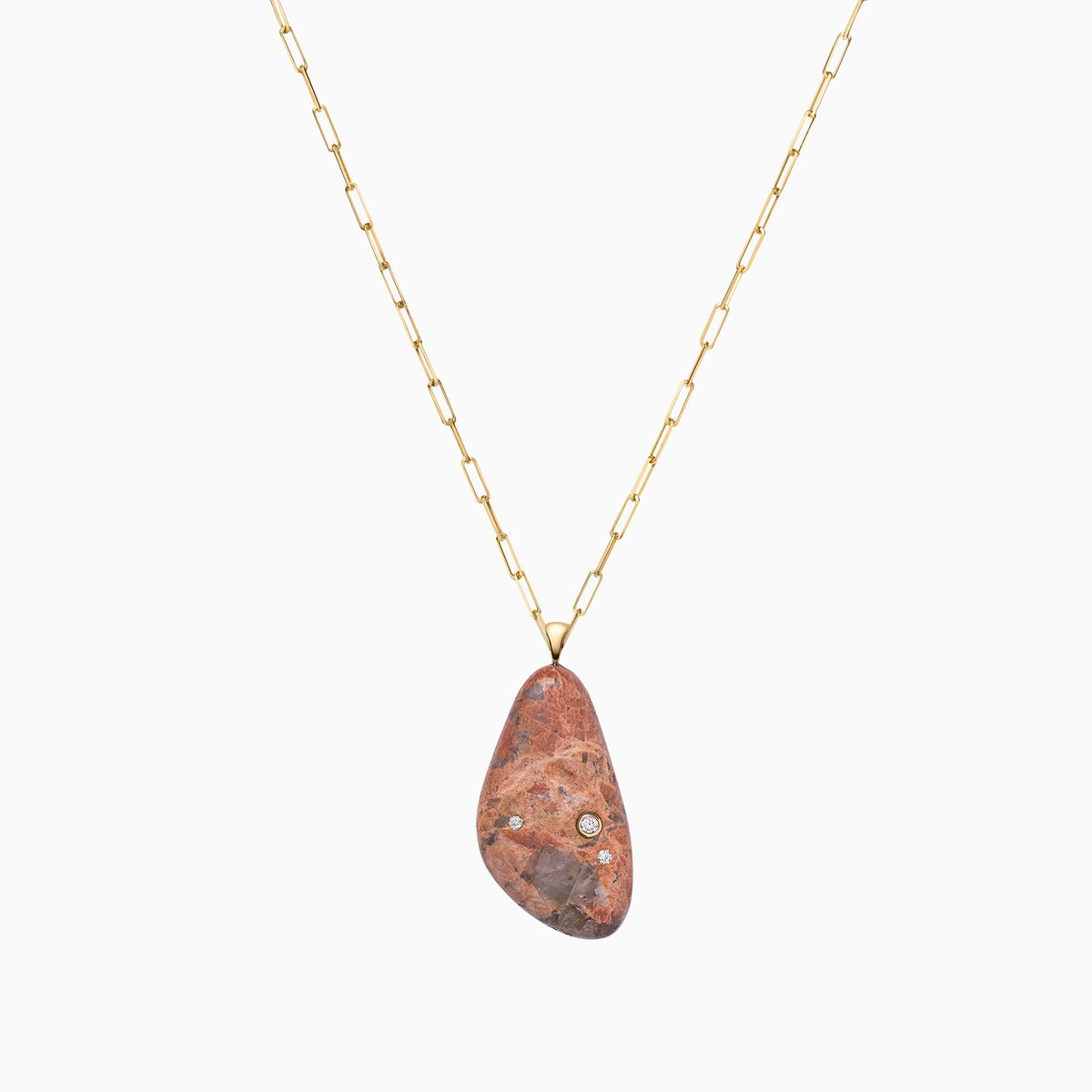 Nessa Designs Jewelry | Necklaces | Mountain Desert Pebble & Diamond