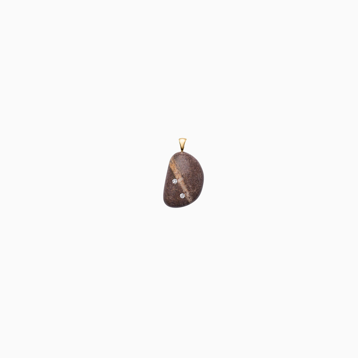 Nessa Designs Jewelry | Necklaces | Atlantic Pebble & Diamond Pendant