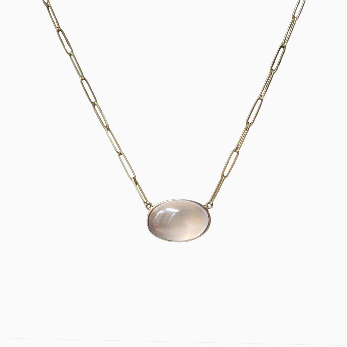 Rose Quartz Cabochon Pendant (No Necklace)