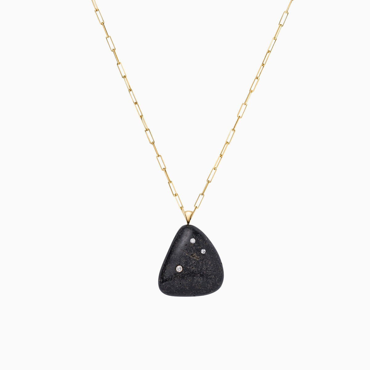 Nessa Designs Jewelry | Necklaces | Glacial Gems Pebble &amp; Diamond