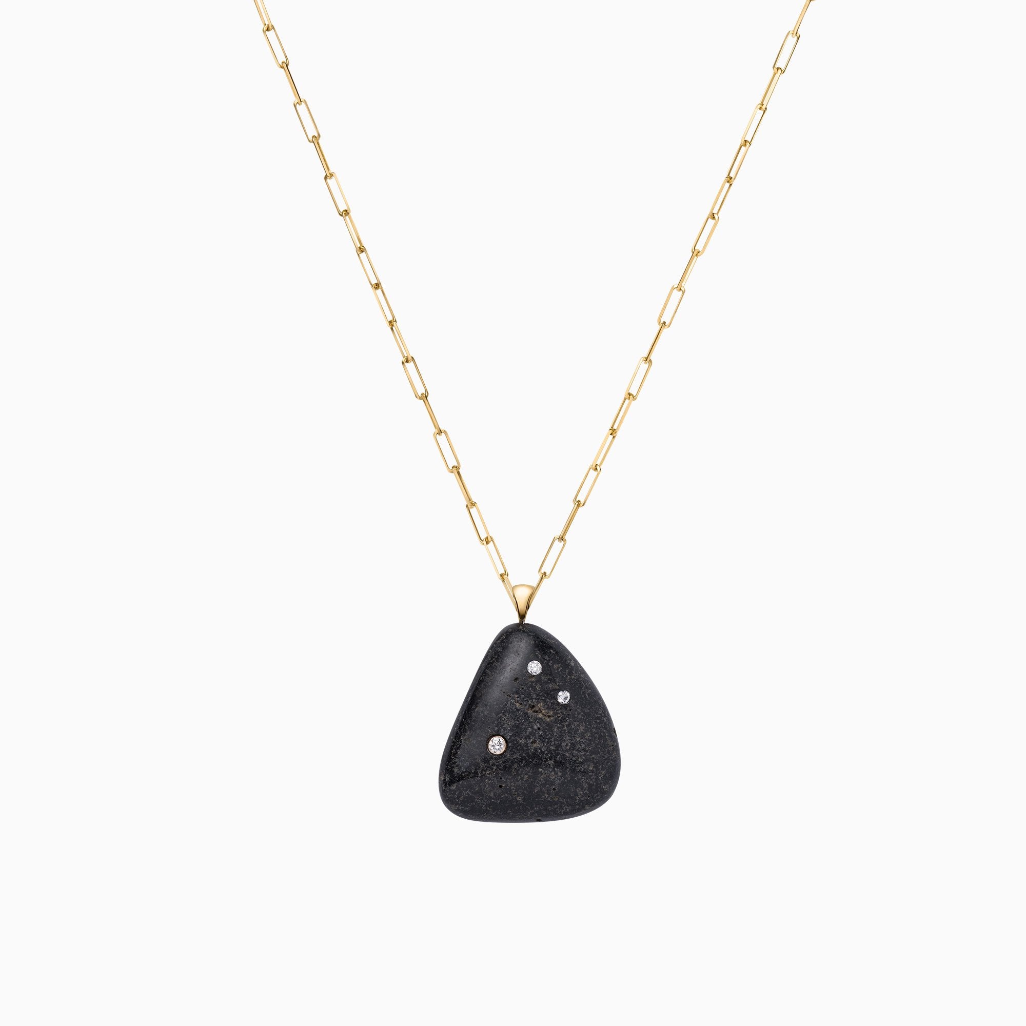 Nessa Designs Jewelry | Necklaces | Glacial Gems Pebble & Diamond