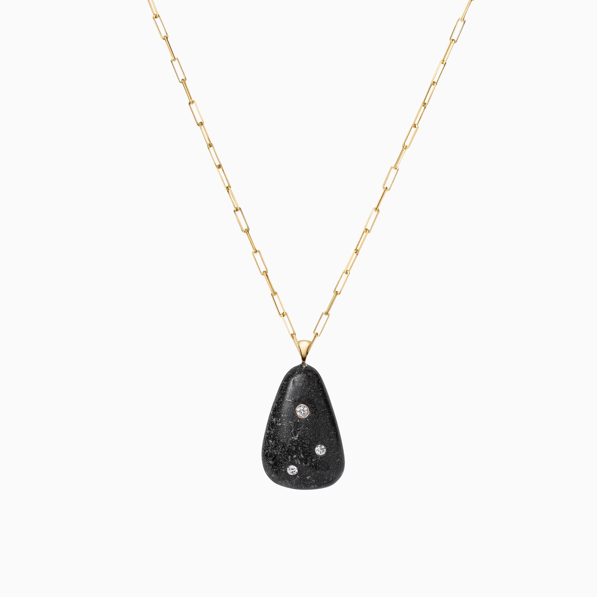 Nessa Designs Jewelry | Necklaces | Glacial Gems Pebble & Diamond