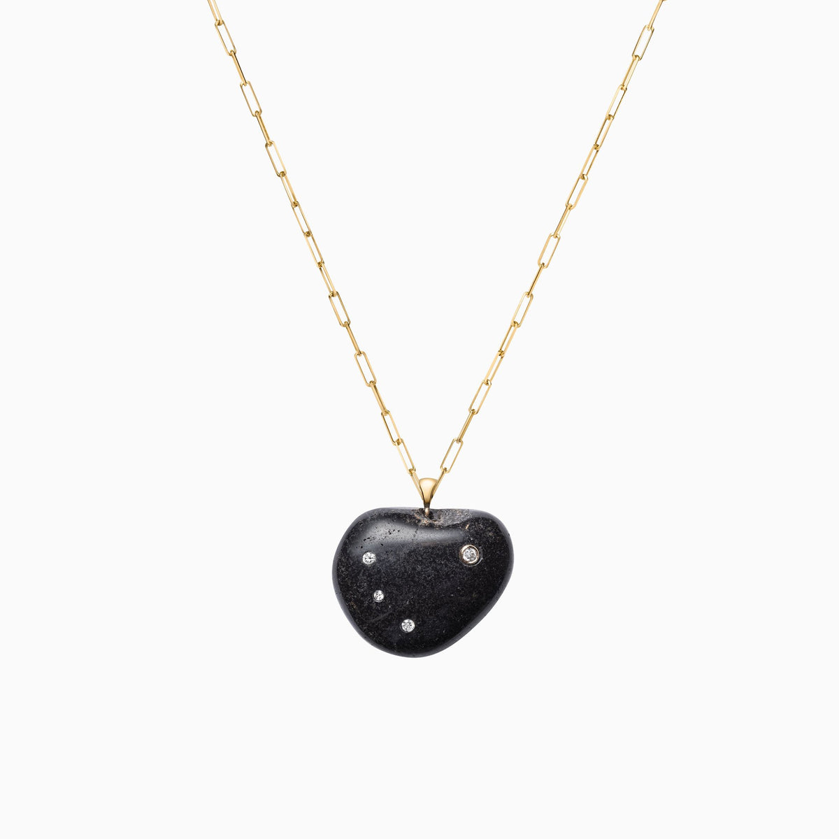 Nessa Designs Jewelry | Necklaces | Glacial Gems Pebble &amp; Diamond