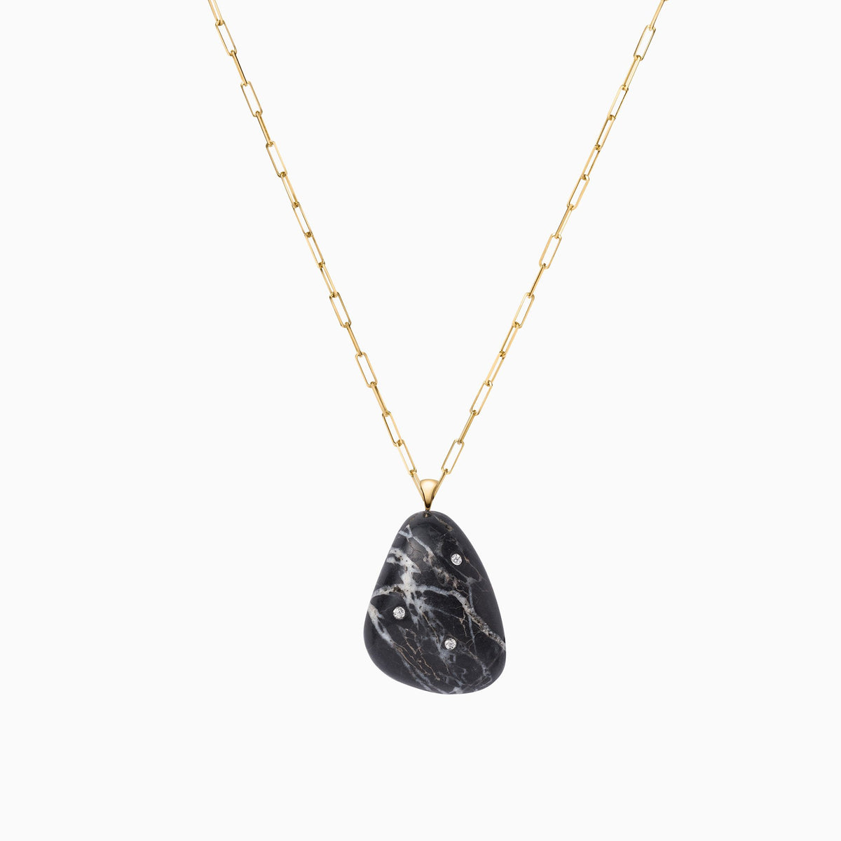 Nessa Designs Jewelry | Necklaces | Ancient Sands Pebble &amp; Diamond