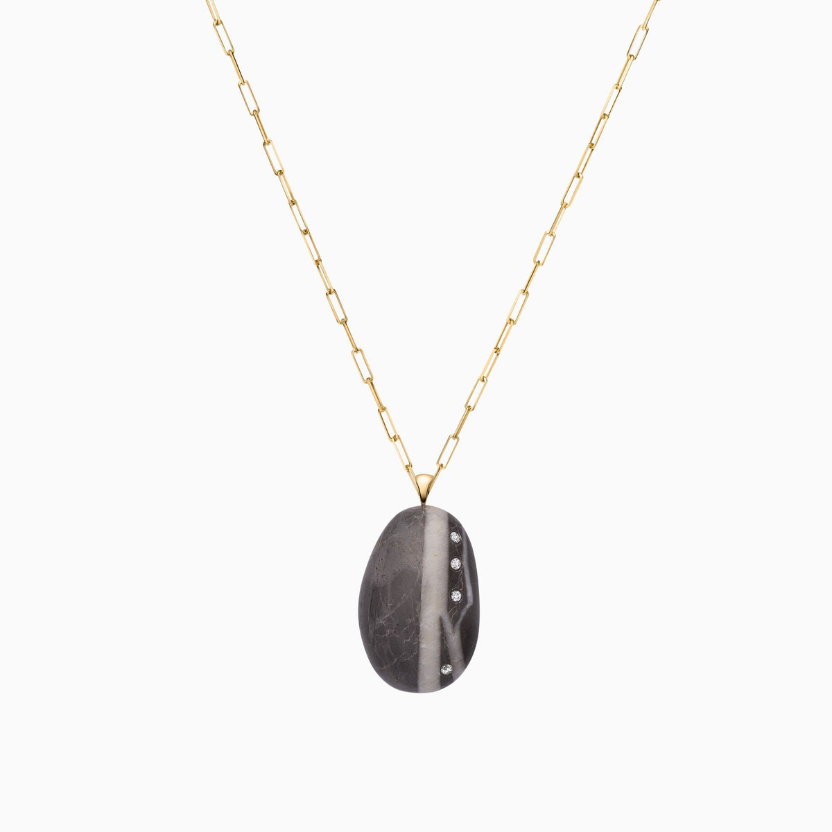 Nessa Designs Jewelry | Necklaces | Ancient Sands Pebble &amp; Diamond