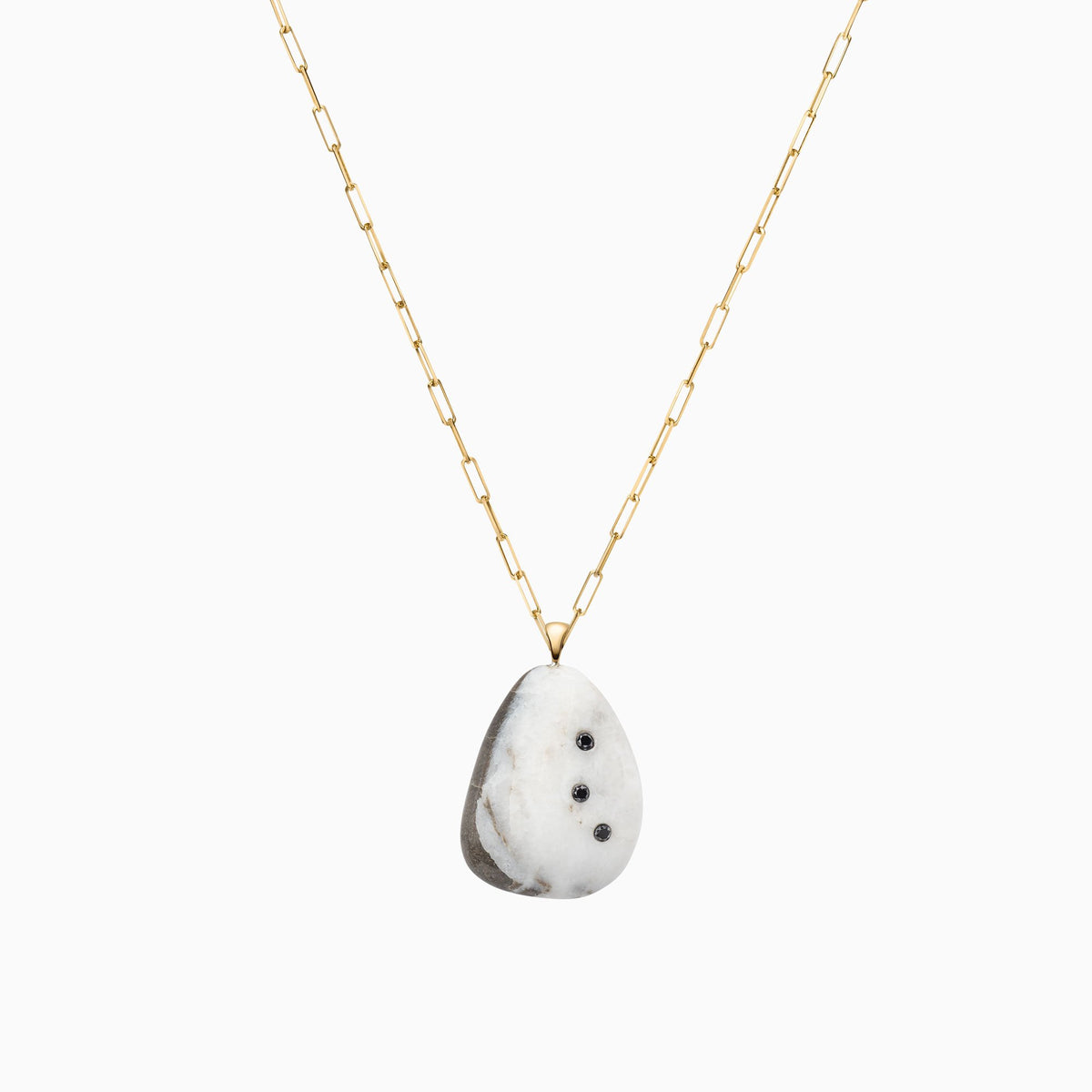 Nessa Designs Jewelry | Necklaces | Ancient Sands Pebble &amp; Diamond