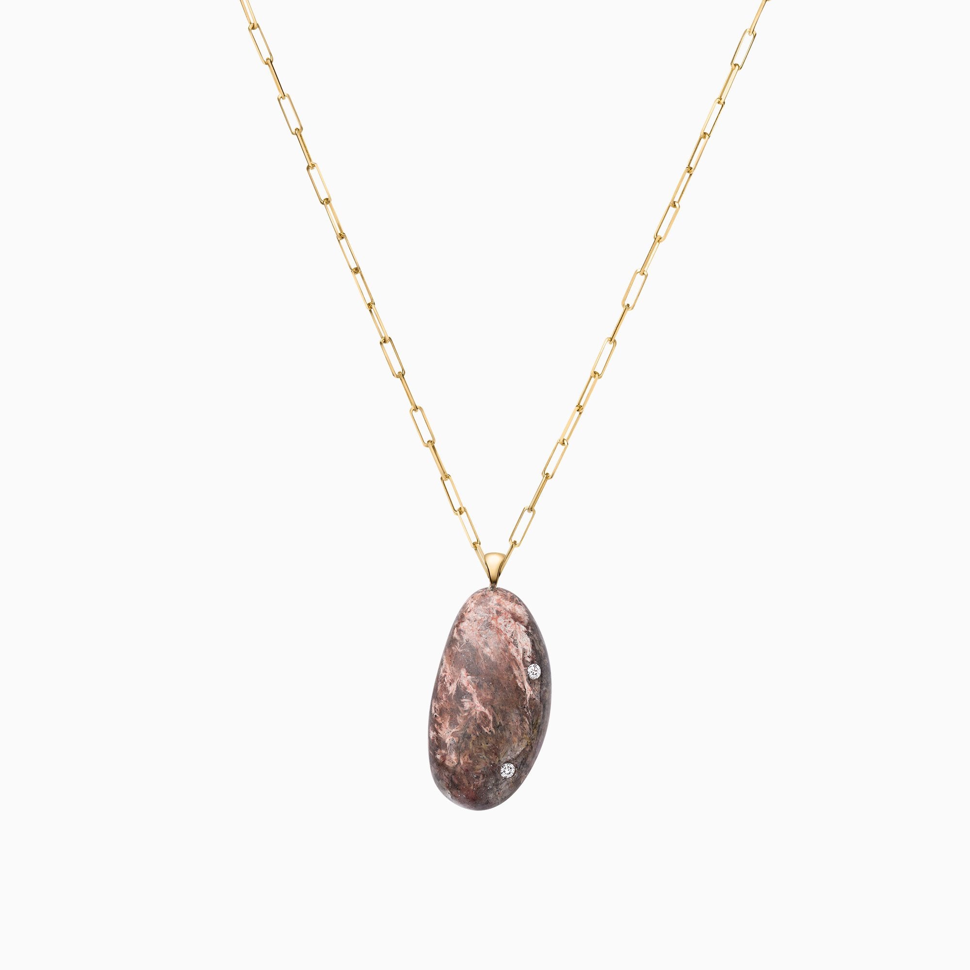 Nessa Designs Jewelry | Necklaces | Mountain Desert Pebble & Diamond
