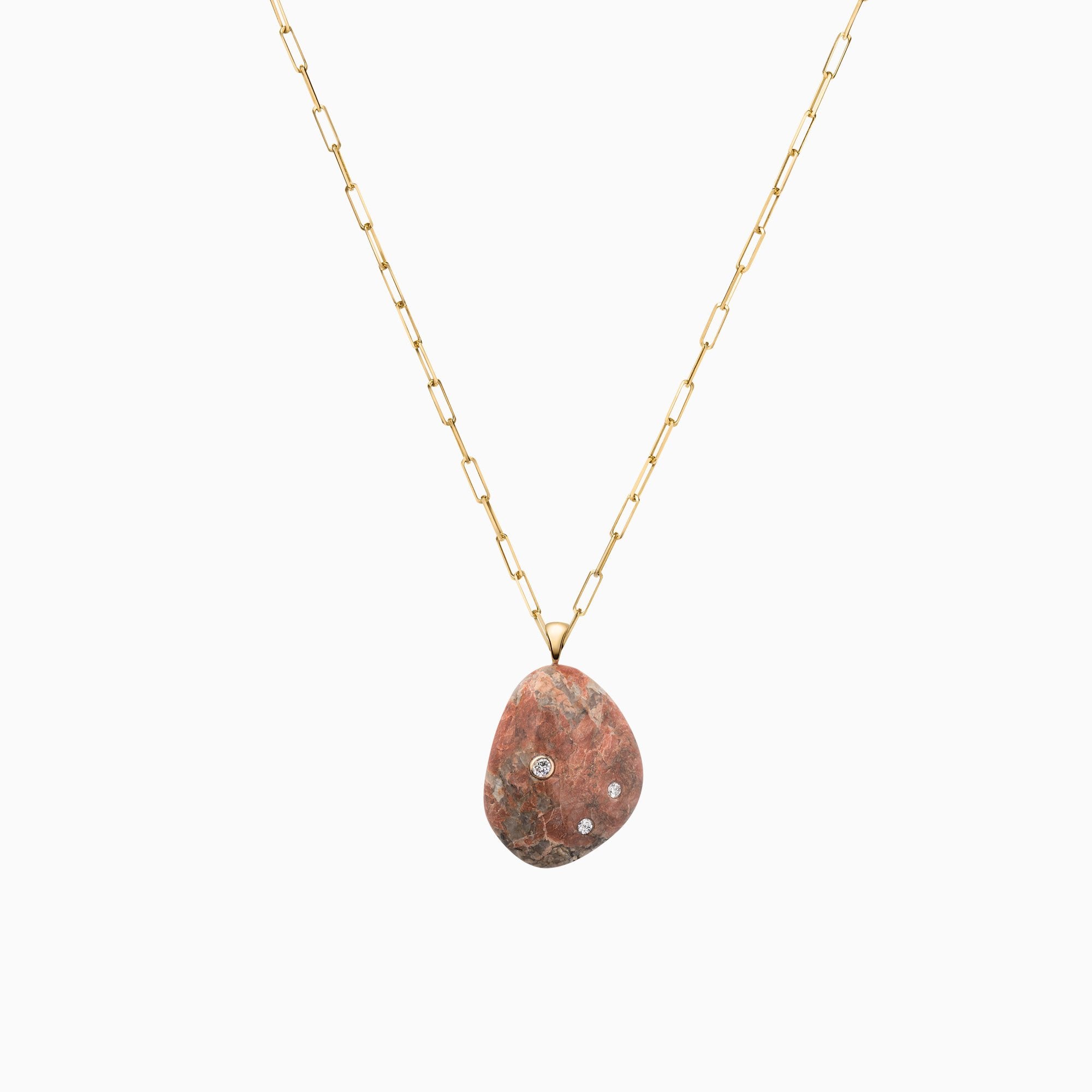 Nessa Designs Jewelry | Necklaces | Mountain Desert Pebble & Diamond