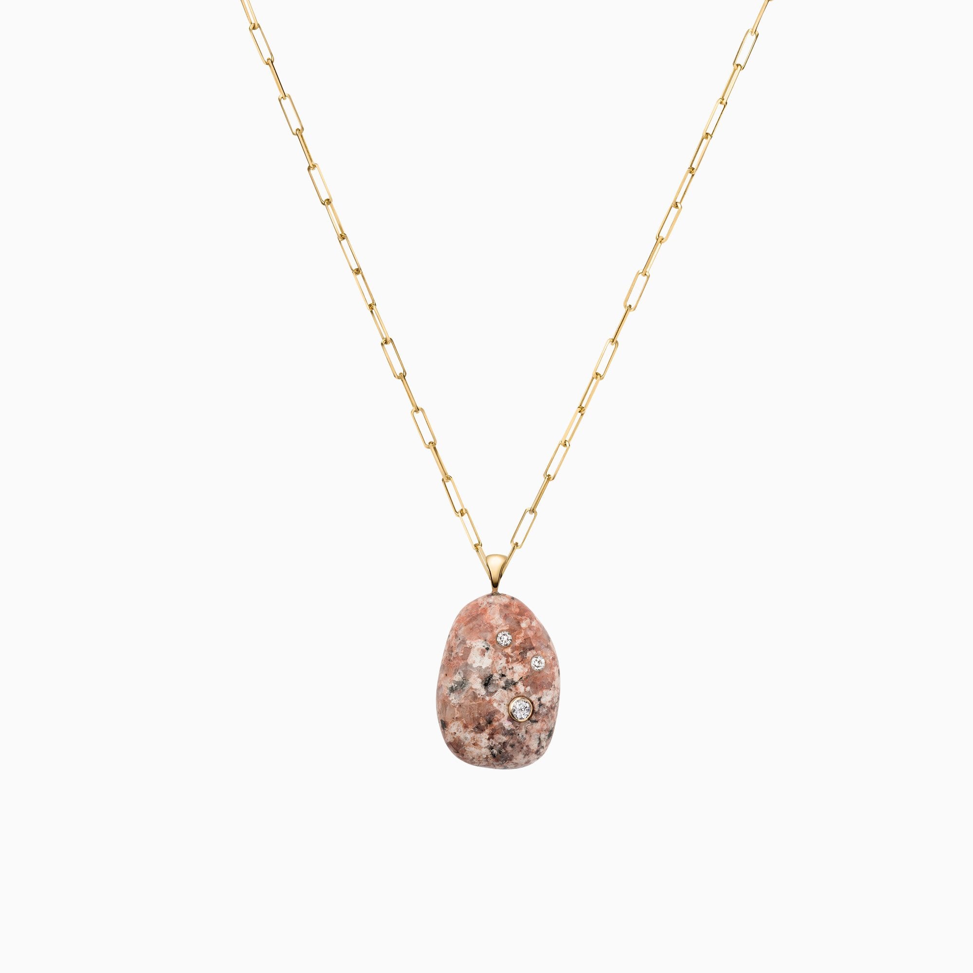 Nessa Designs Jewelry | Necklaces | Mountain Desert Pebble & Diamond