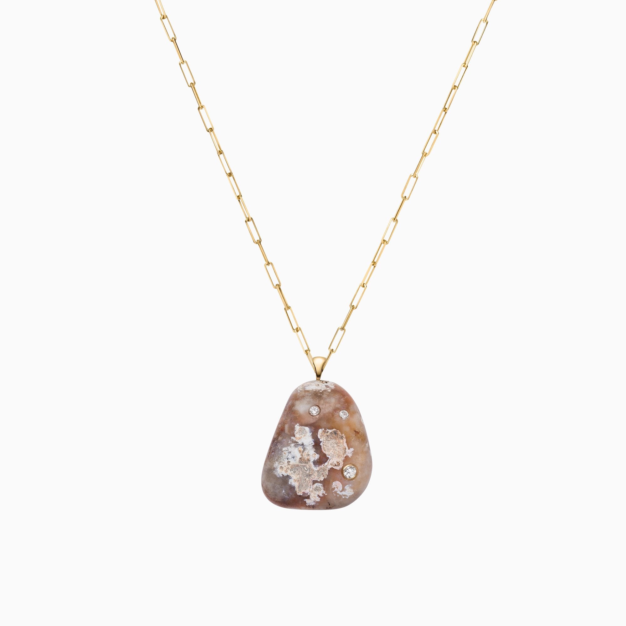Nessa Designs Jewelry | Necklaces | Mountain Desert Pebble & Diamond