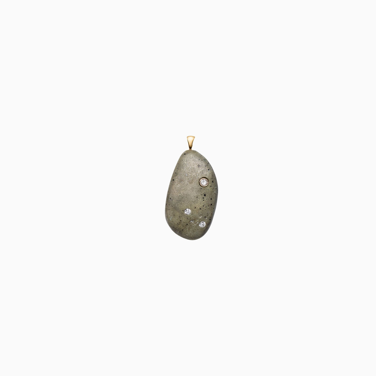 Nessa Designs Jewelry | Necklaces | Glacial Gems Pebble &amp; Diamond