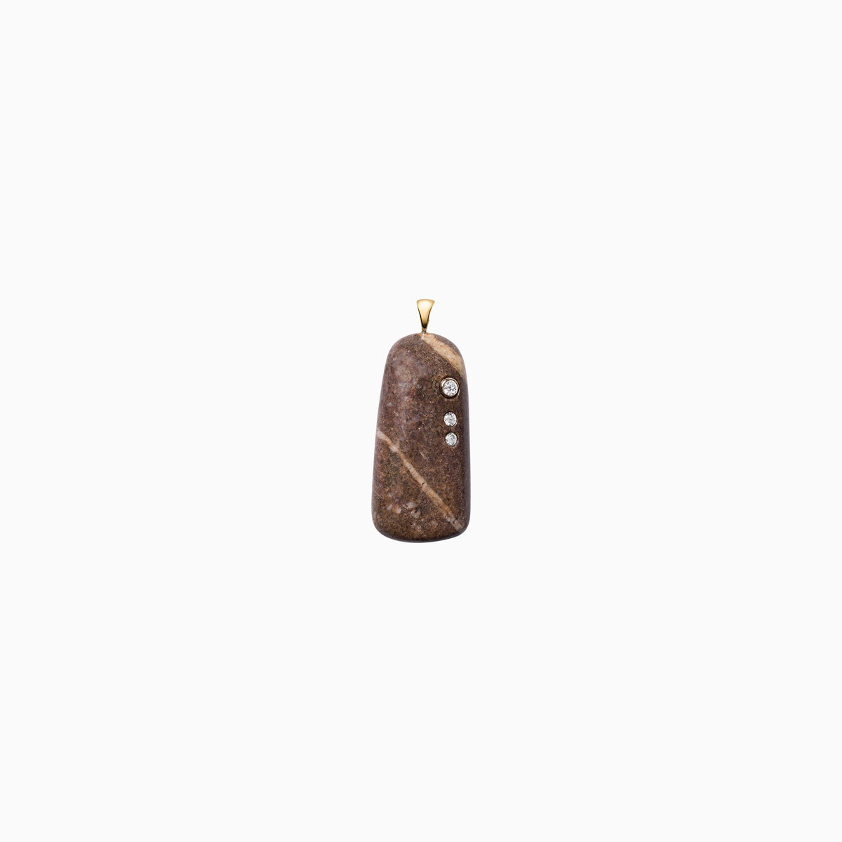 Nessa Designs Jewelry | Necklaces | Atlantic Pebble &amp; Diamond Pendant