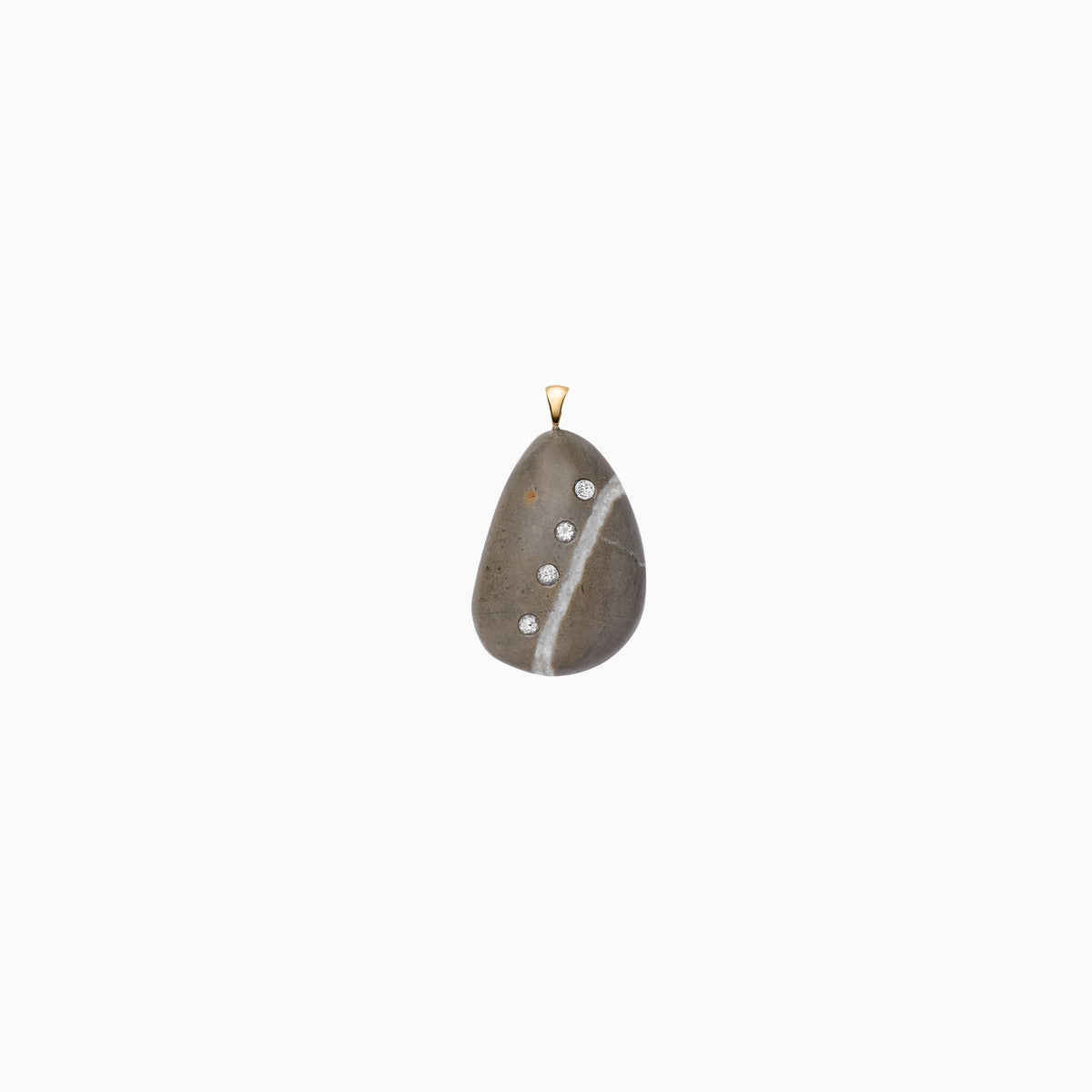 Nessa Designs Jewelry | Necklaces | Ancient Sands Pebble &amp; Diamond