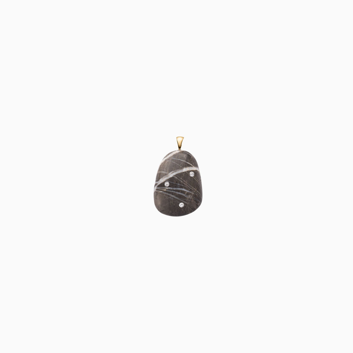 Nessa Designs Jewelry | Necklaces | Ancient Sands Pebble &amp; Diamond