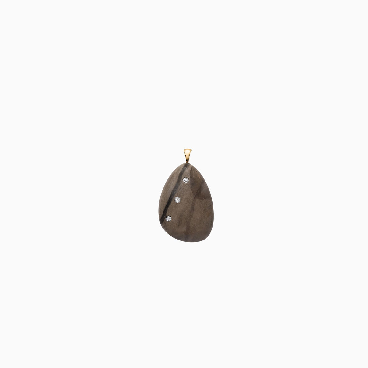 Nessa Designs Jewelry | Necklaces | Ancient Sands Pebble &amp; Diamond