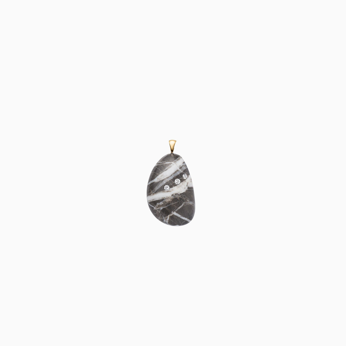 Nessa Designs Jewelry | Necklaces | Ancient Sands Pebble &amp; Diamond