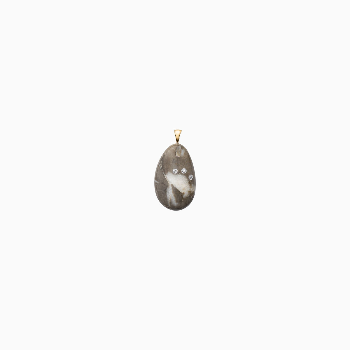 Nessa Designs Jewelry | Necklaces | Ancient Sands Pebble &amp; Diamond