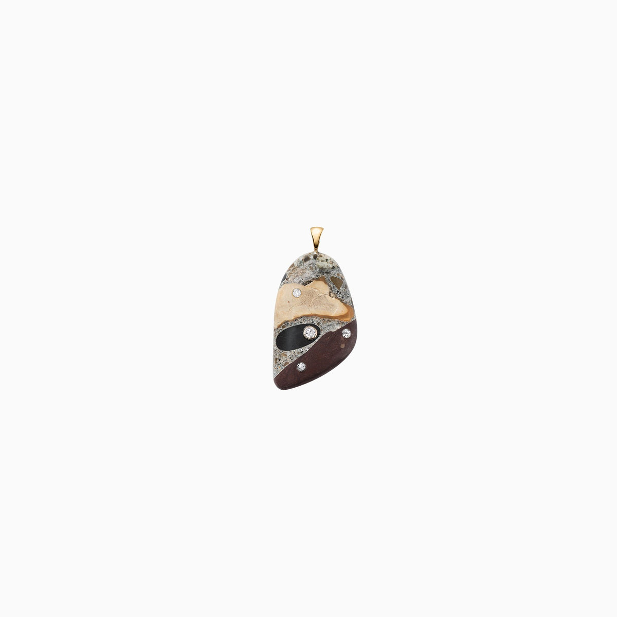 Nessa Designs Jewelry | Necklaces | Ancient Sands Pebble &amp; Diamond